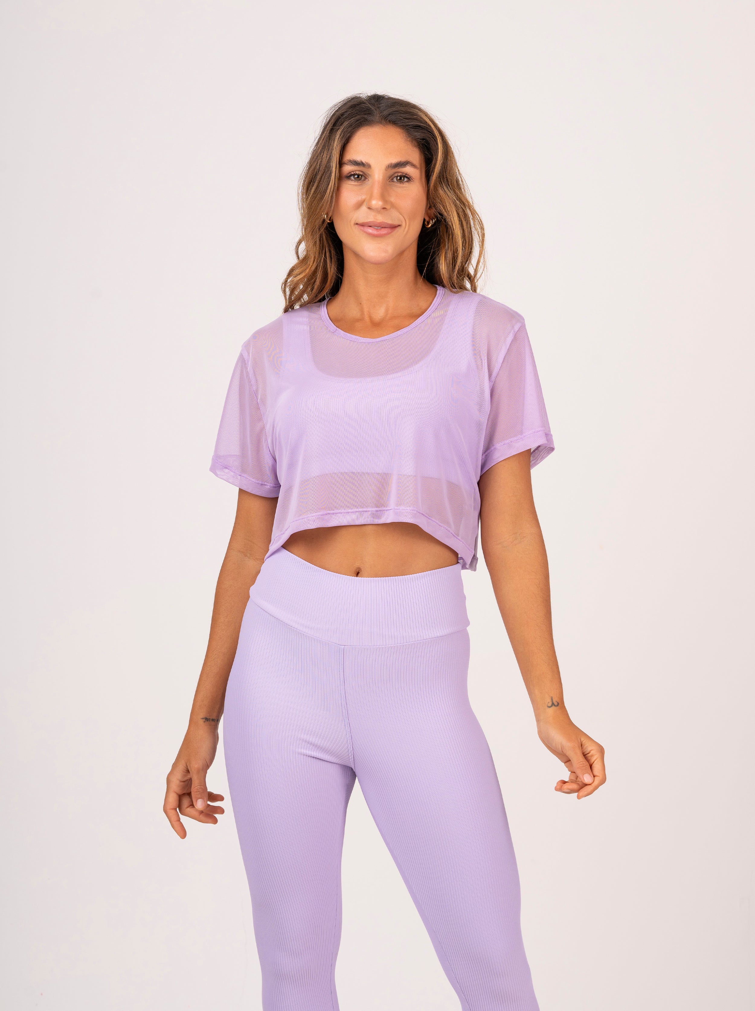 Cropped Tule Lavanda