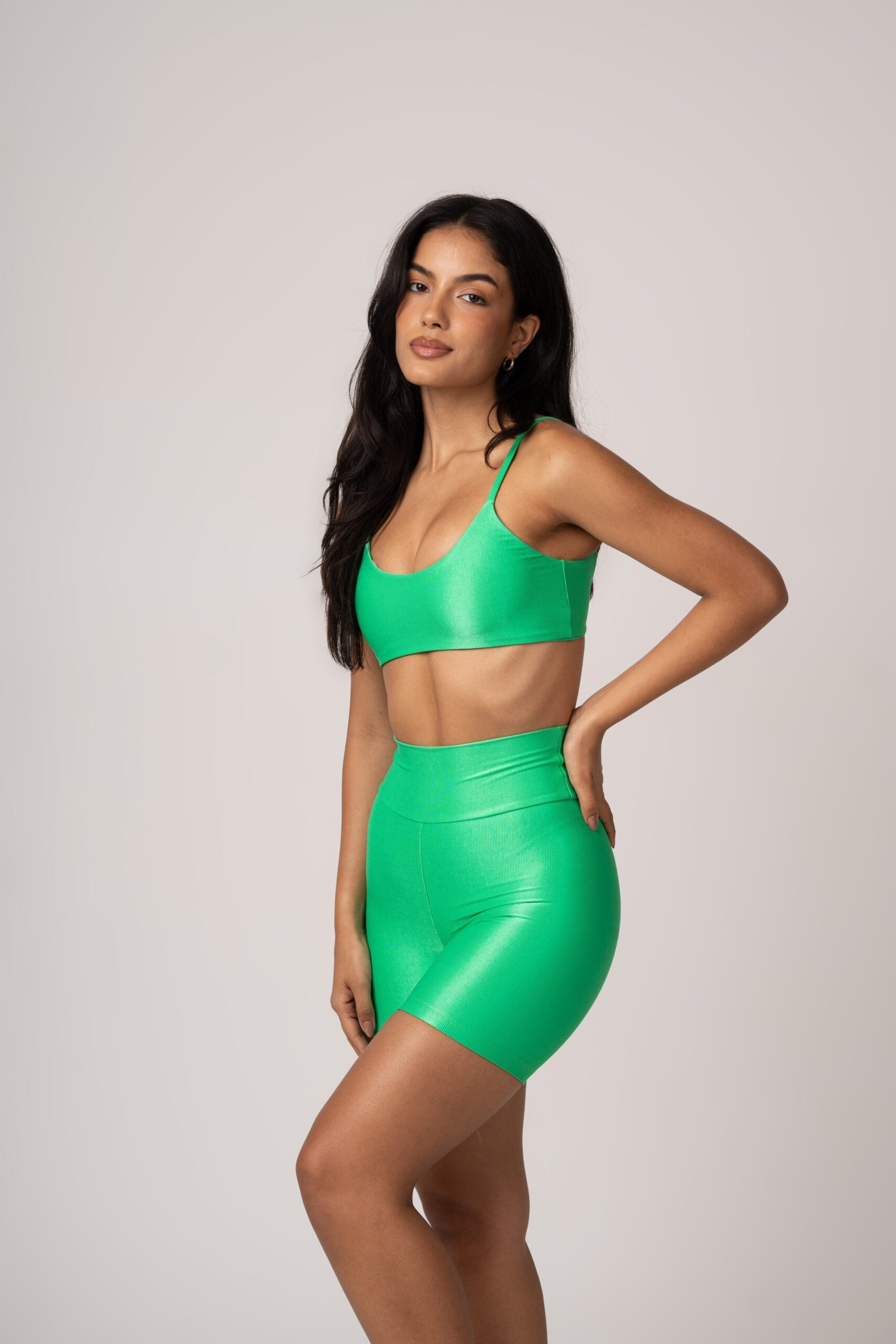 Conjunto Limão Short e Top Fita Lovers