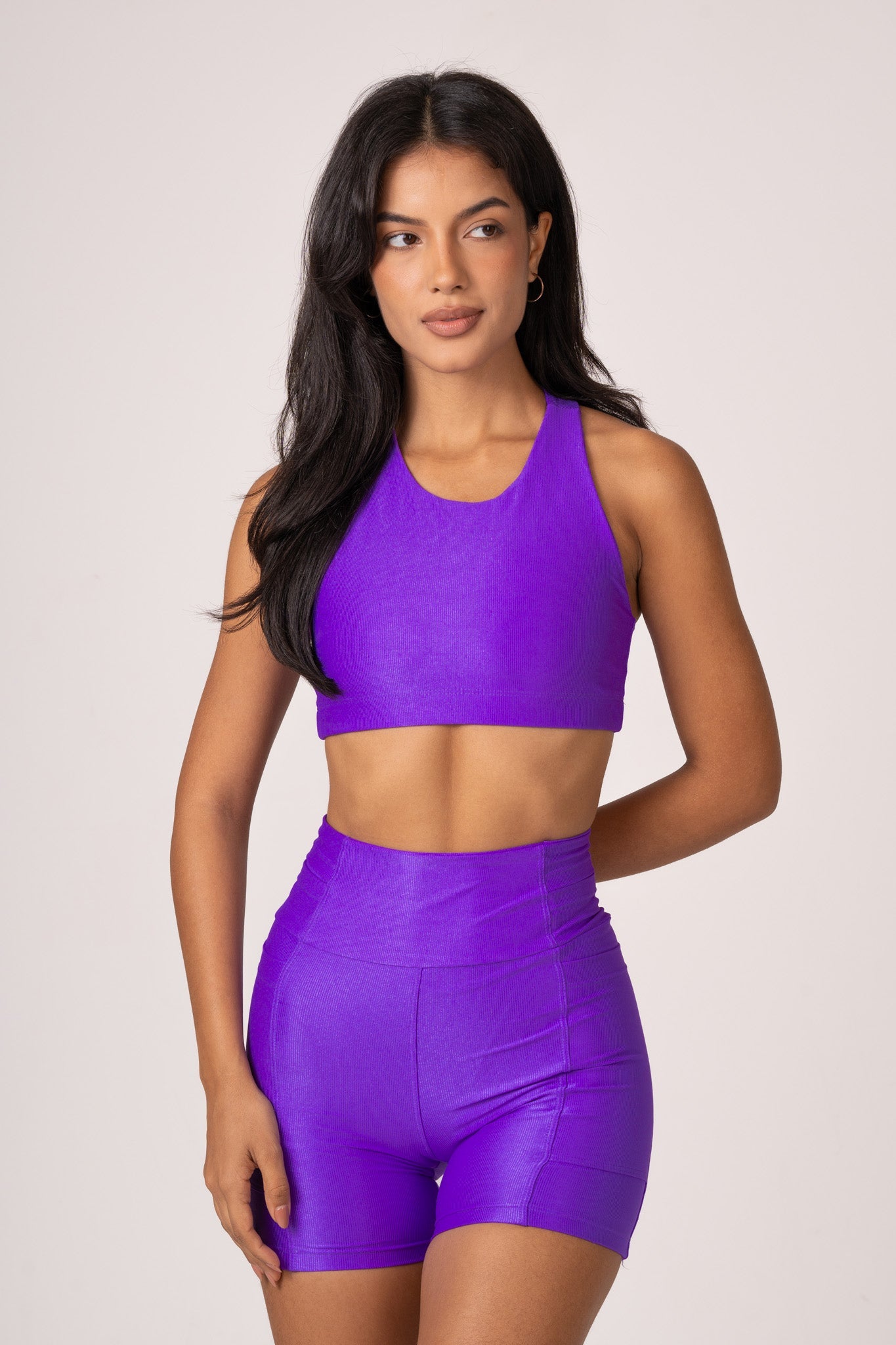 Conjunto Short e Top Runner Lovers Ametista