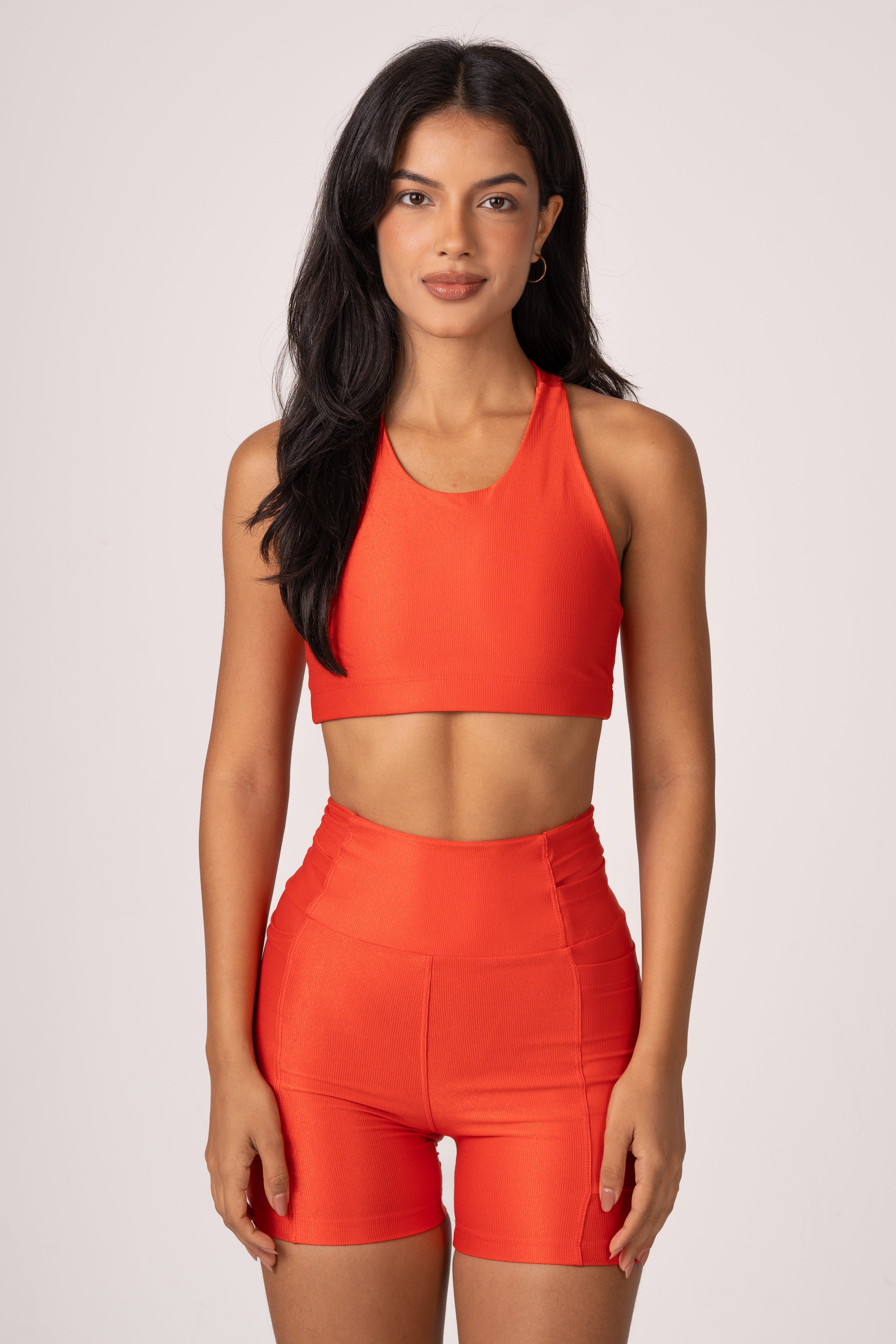 Conjunto Short e Top Runner Lovers Vermelho Intenso